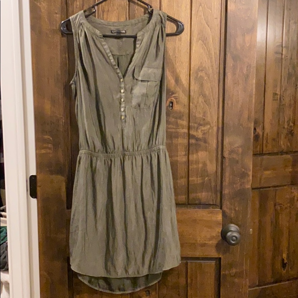 Express Olive Green Dress